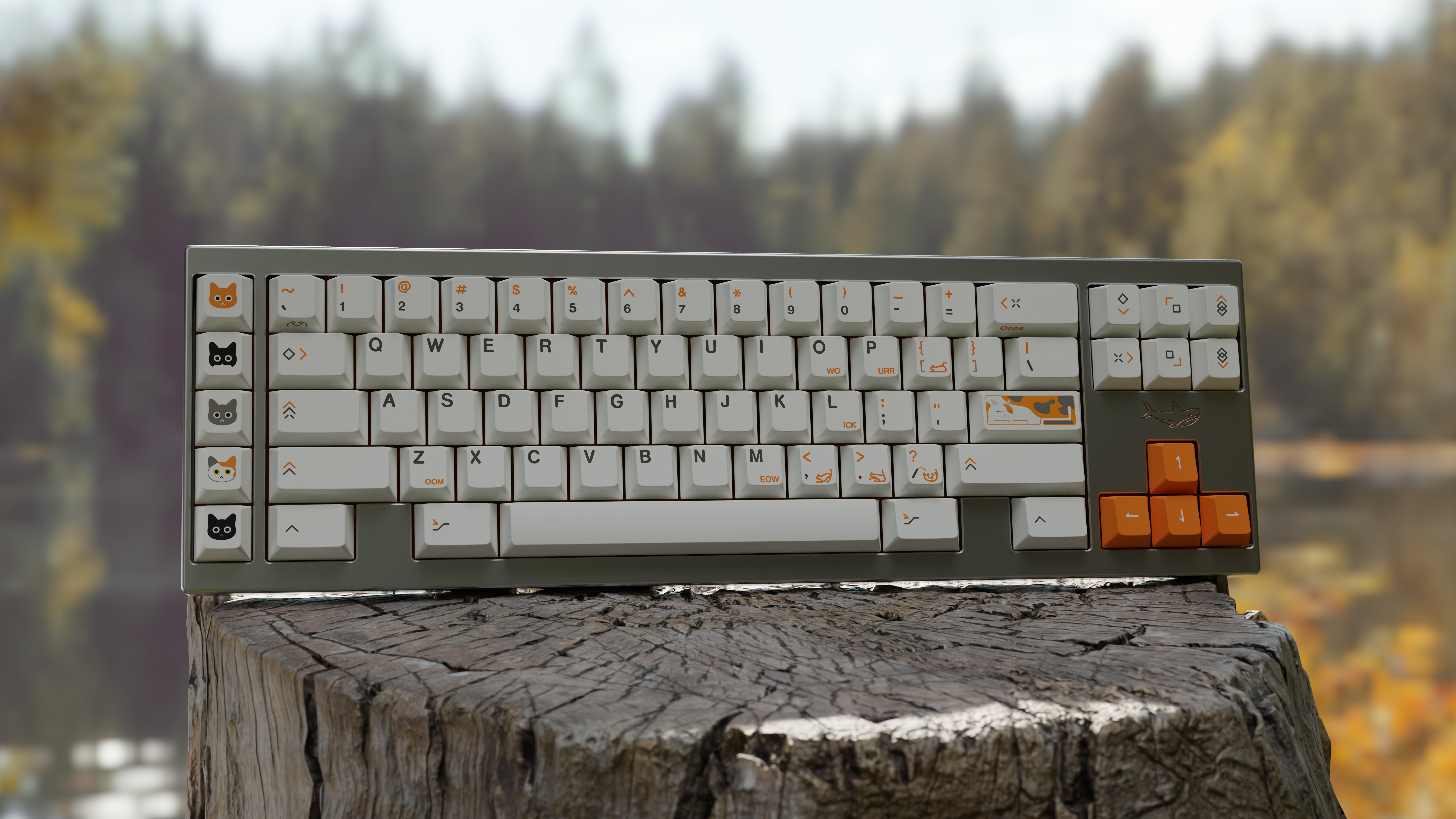 MW Calico Keycaps